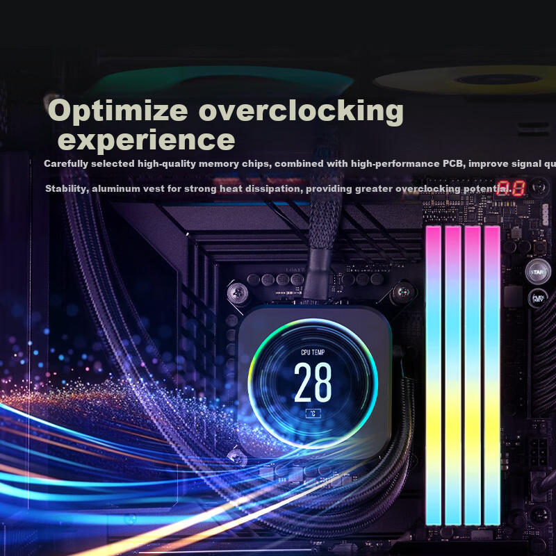 USCORSAIR 64GB (32G X 2) Kit, DDR5 6400 Desktop Memory Module, Vengeance RGB SL Light Bar, White, C32