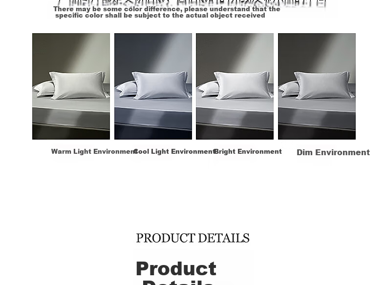 Shuixingjiafang Pillowcase, 100% Pure Cotton, Class A Pillow Cover, 140 Thread Count, Sateen Fabric, One Pair, 48x74cm 16