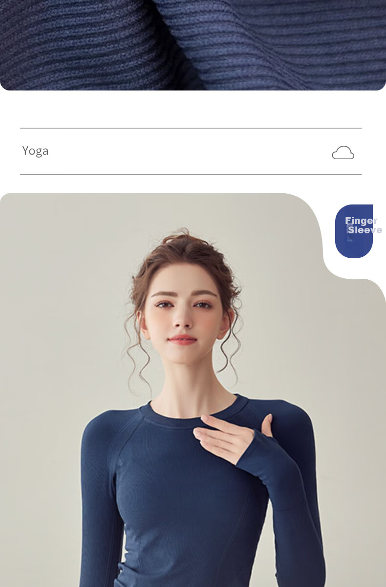 XUEXIMAN Yoga Top for Women, Spring And Autumn Style, Seamless High-Elastic Slimming Sports Long Sleeve, Running Quick-Dry Training Pilates T-Shirt 4