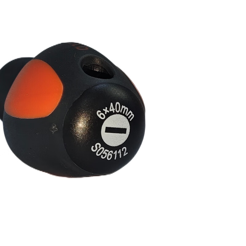 Gangdun SHEFFIELD S056112, Double-Color Handle Flathead Screwdriver, 6×40mm