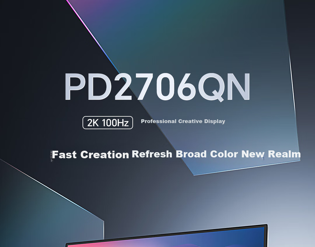 BenQ PD2706QN, 27-Inch 2K 100Hz HDR, Type-C Power Supply, Dual P3 Color Mode, Full-Chain Color Accuracy Design And Photo Editing Computer Monitor 1