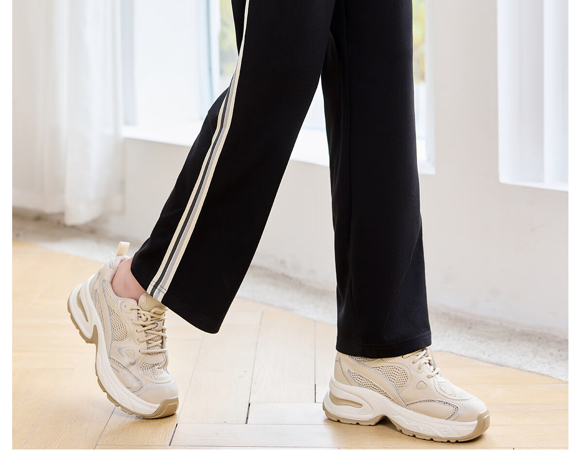 Halo Queen Casual Wide-Leg Pants for Women with Side Stripes Design, High-Waisted Loose Straight-Leg Trousers for Petite Figures H143K2003 16