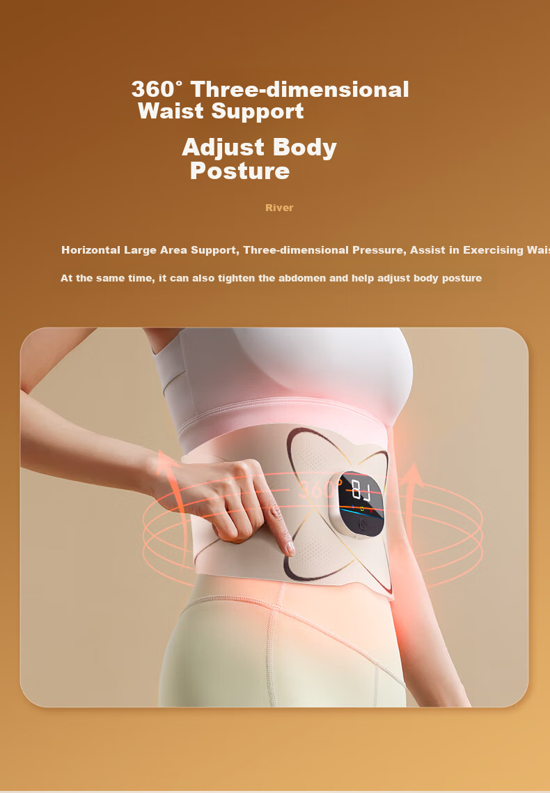 Smart VK Fat-Burning Machine, Belly Slimming Device, Lazy Person's Fat-Burning Abdominal Weight Loss Equipment, Rhythmic Shaping Home Intelligent Fitness Waist Belt 12