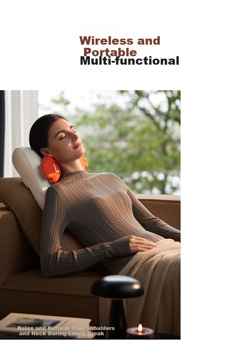 Westinghouse BXmini Waist Massager Massage Cushion Shoulder Neck Waist Back Full Body Massager Red Light Heat Therapy Lumbar Support Birthday Gift for Wife Girlfriend Starry Gray 32