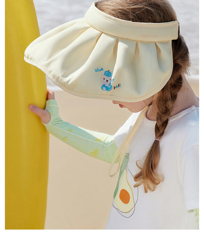 Betis Children's Shell Sun Protection Hat Unisex Kids Summer Beach Baby Outdoor UV Protection Open-Top Hat 13