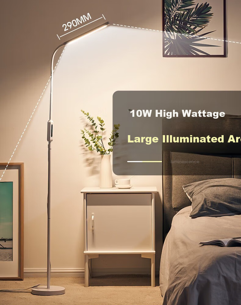 ONEFIRE Floor Lamp, Living Room Floor Lamp, Study Eye-Protection Lamp, Bedroom Bedside Lamp, Piano Lamp, Standing Reading Lamp, Study Room Lamp 3