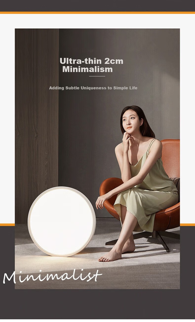 Dengling Full Spectrum Zero-Gap Eye Protection Ceiling Light, Ultra-Thin LED Anti-Blue Light Lamp for Dining Room, Bedroom, And Study Room 1