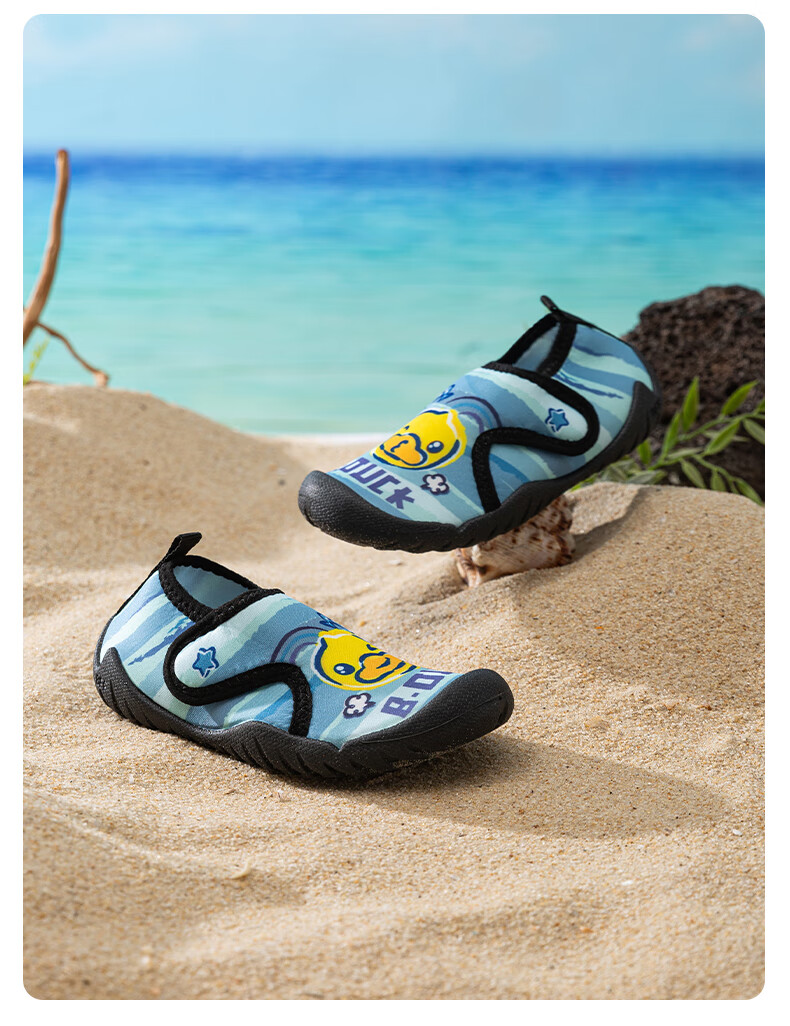 B.Duck Children's Beach Shoes, Boys And Girls Swimming Shoes, Non-Slip Breathable Anti-Puncture Outdoor Stream Tracing Shoes 14