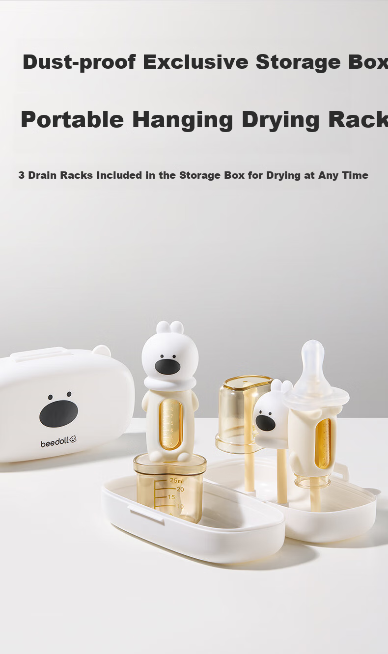 Beedoll Baby Medicine Feeding Device, Anti-Choking Liquid Dispenser, Water Drinking Bottle with Nipple for Medication, Portable Rabbit-Shaped Desig 8