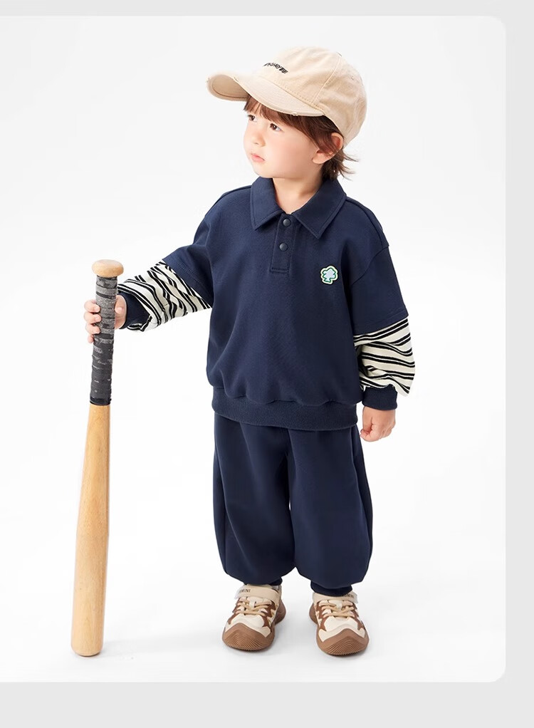 Ciciibear 2025 Spring New Baby Boys' Sports Sweatshirt Children's Stylish Top Set 16
