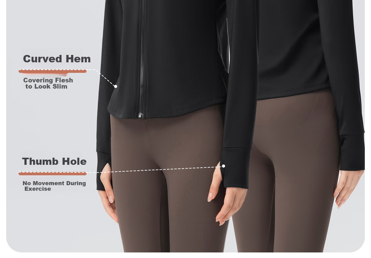 361° Women's Sports Jacket for Spring And Autumn, Running Fitness Wear with High-End Yoga Outfit, Long-Sleeve Athletic Top Coat 3