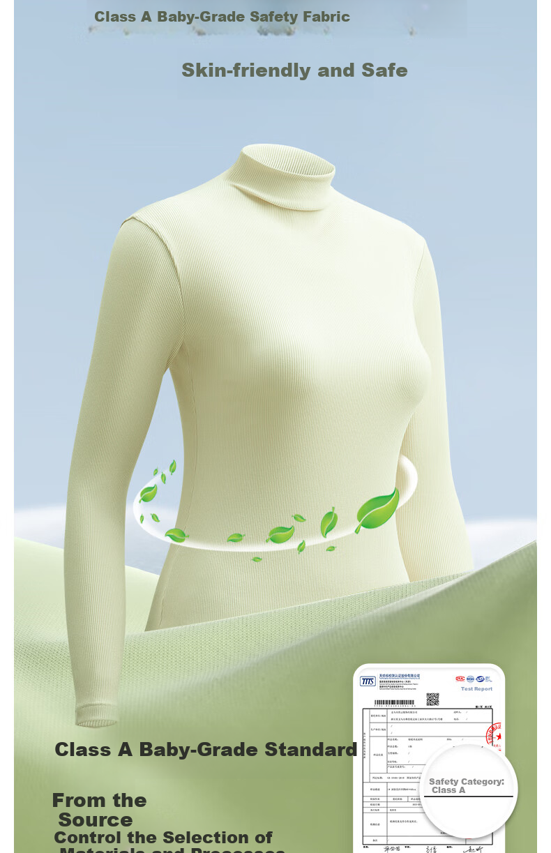 MONTAGUT Women's Mock Neck Base Layer, Slim Fit, Spring And Autumn Thin Style, Solid Color Long Sleeve Underwear, Modal Cotton Stylish Top 8