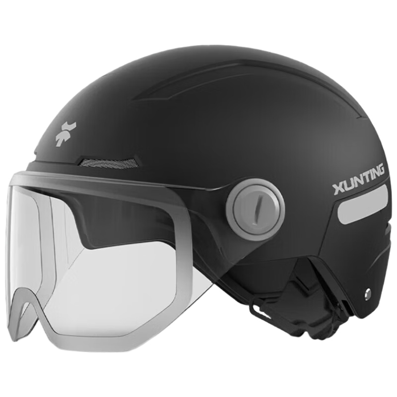 Phoenix Electric Vehicle Helmet Unisex New National Standard 3C Certified Safety Helmet Four Seasons Universal Winter Warm Anti-Fog Electric Scooter Motorcycle Half Helmet Large Size 3C Off-White + Sh