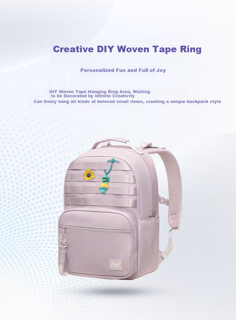 Gmt for Kids Large Capacity Backpack with Spine Protection And Weight Reduction for Middle School And High School Students, Elementary School Students, Girls in Grades 5-6, Pink 7