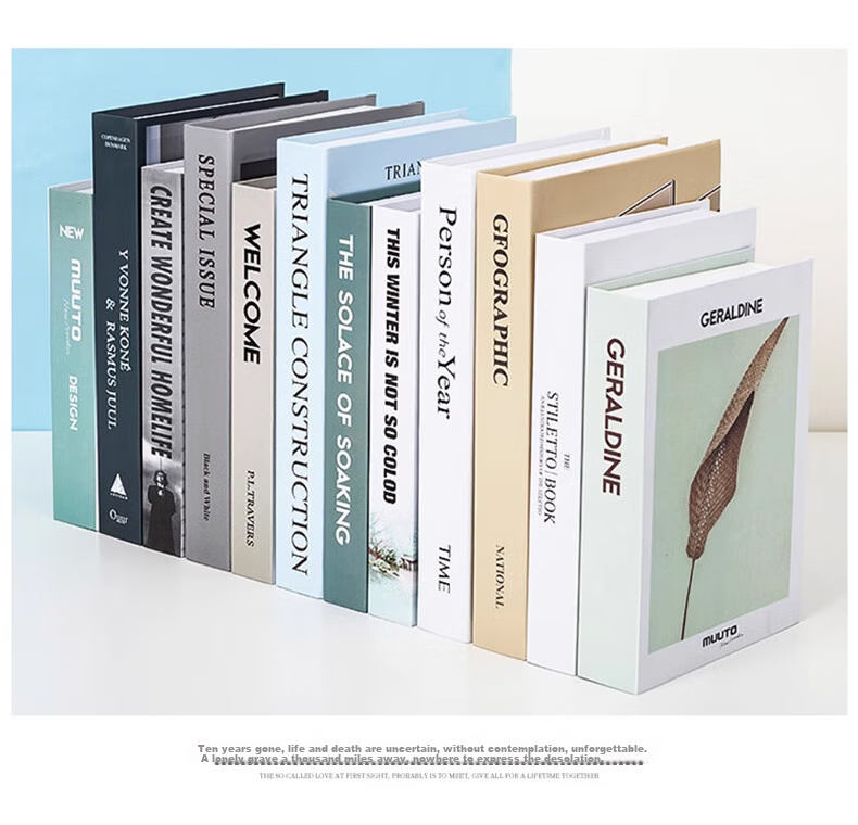 Jianyishijia Simple Modern Nordic Style Fake Book Decorative Prop Ornament Creative Living Room Bookshelf Display Model 7
