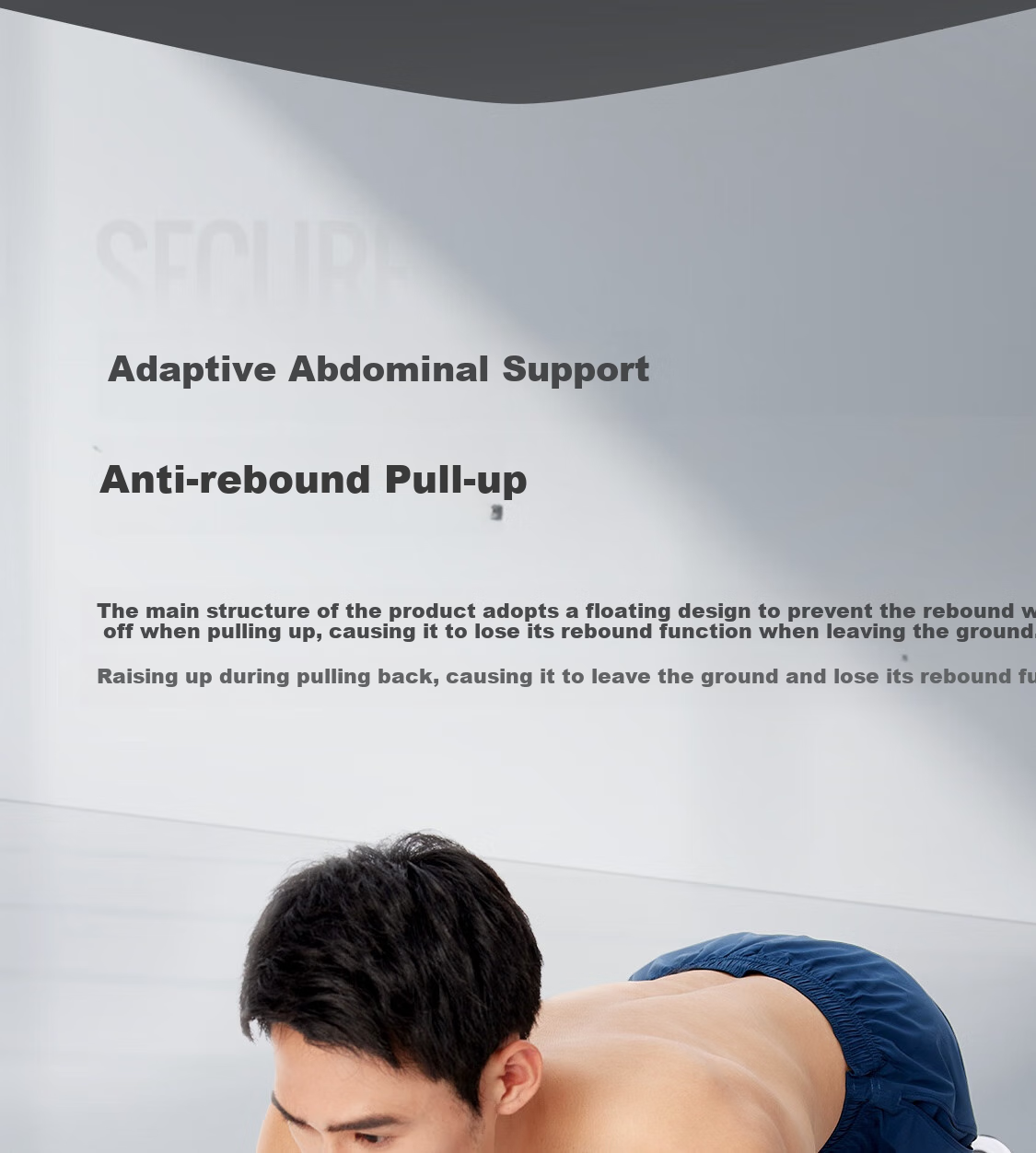 Keep Professional Ab Wheel Automatic Rebound Elbow Support Four-Wheel Abdominal Roller Muscle Trainer Peach Pink 13