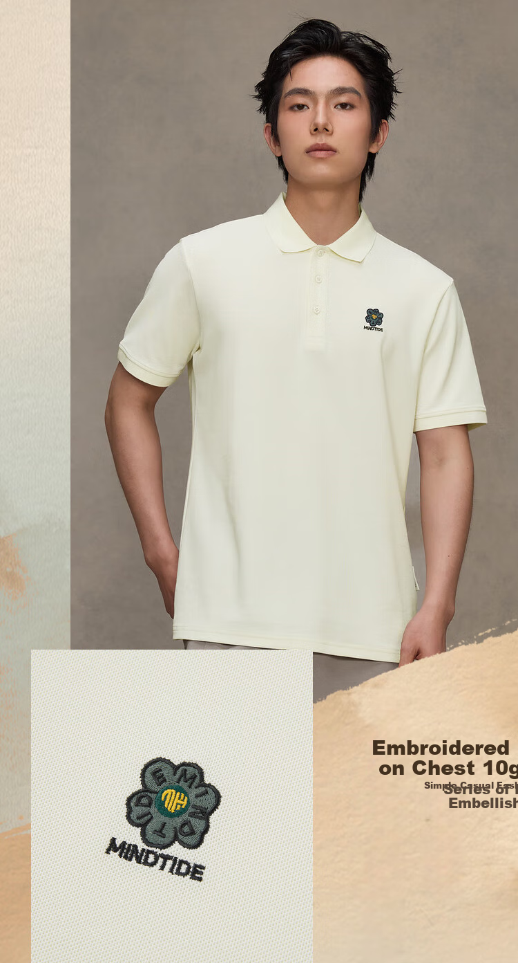 HLA Short-Sleeve Polo Shirt for Men, Yixin Cooling Sensation, Plus Size, Summer Wear 3