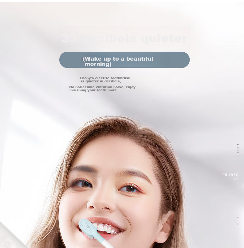 Ebonee Electric Toothbrush, Adult Couple Edition, Birthday Gift for Men And Women, Soft Bristles for Whitening, Dental Care Sonic Toothbrush, S7 Black Father's Day Gift 7