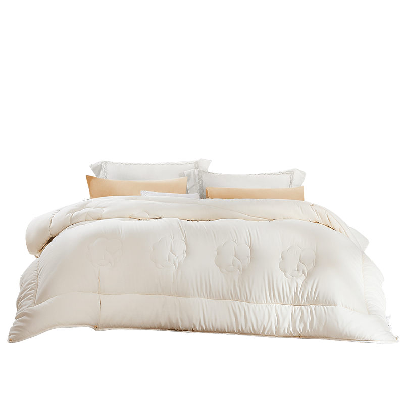 FUANNA Home Textile Duvet, 55% Xinjiang Cotton Fiber Quilt, Winter Cotton Comforter, Double Extra Large Duvet Insert, 230*229cm