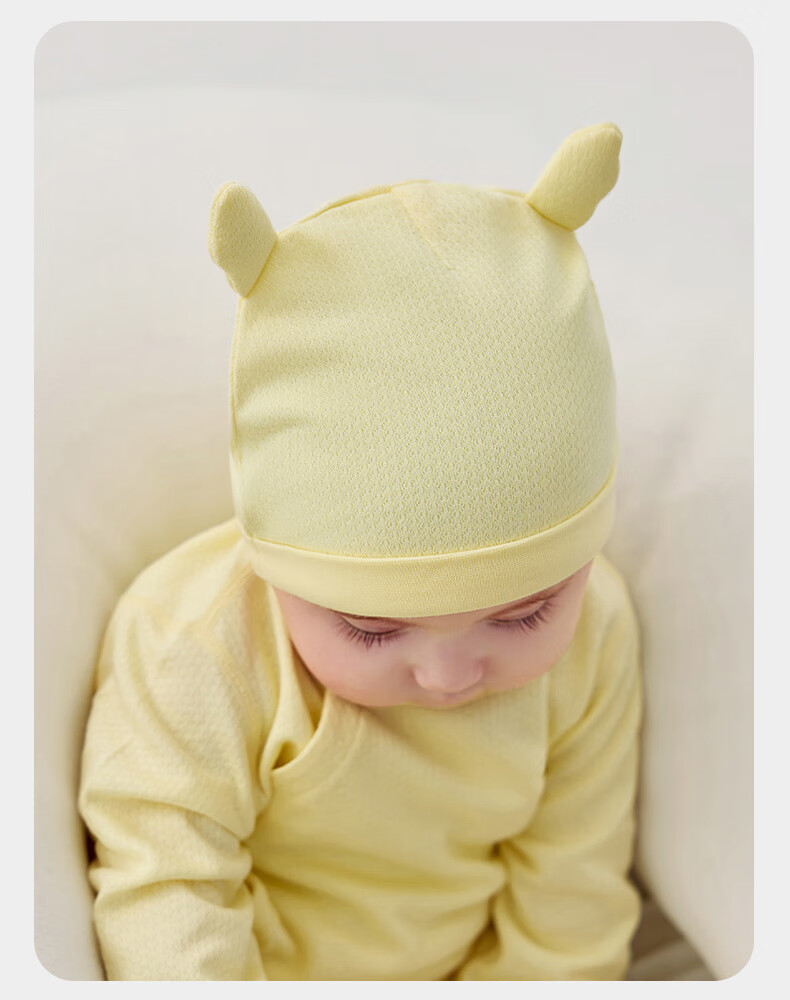 Babycare Camellia Newborn Infant Soft Cap Sea Salt Blue S 22