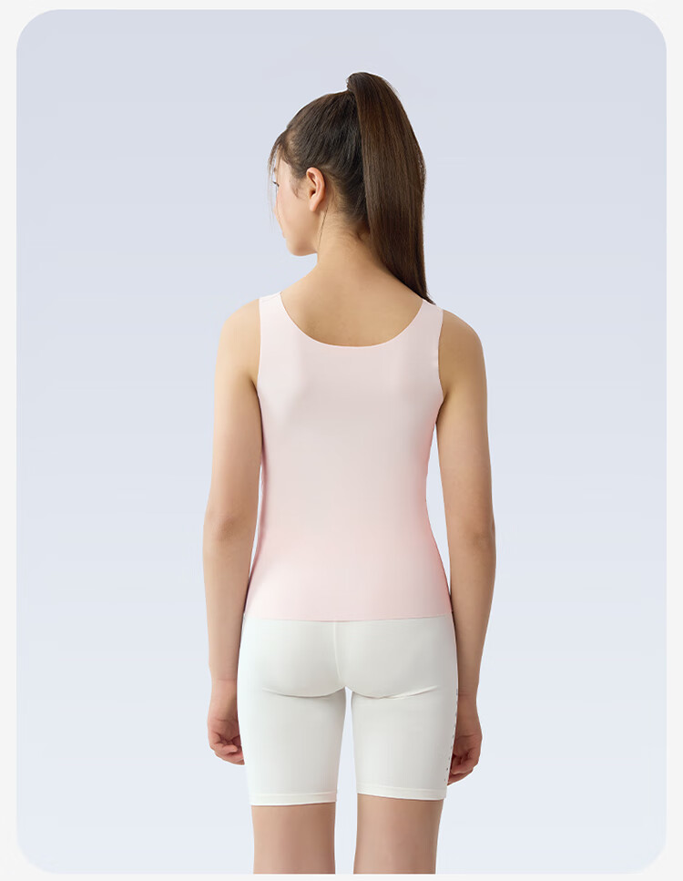 Jiusuiban Children's Vest for Girls, Size 120s, Jinmo, for Ages 8-10, Puberty Bra with Padding, School Uniform, Nipple Covers, Underwear 12