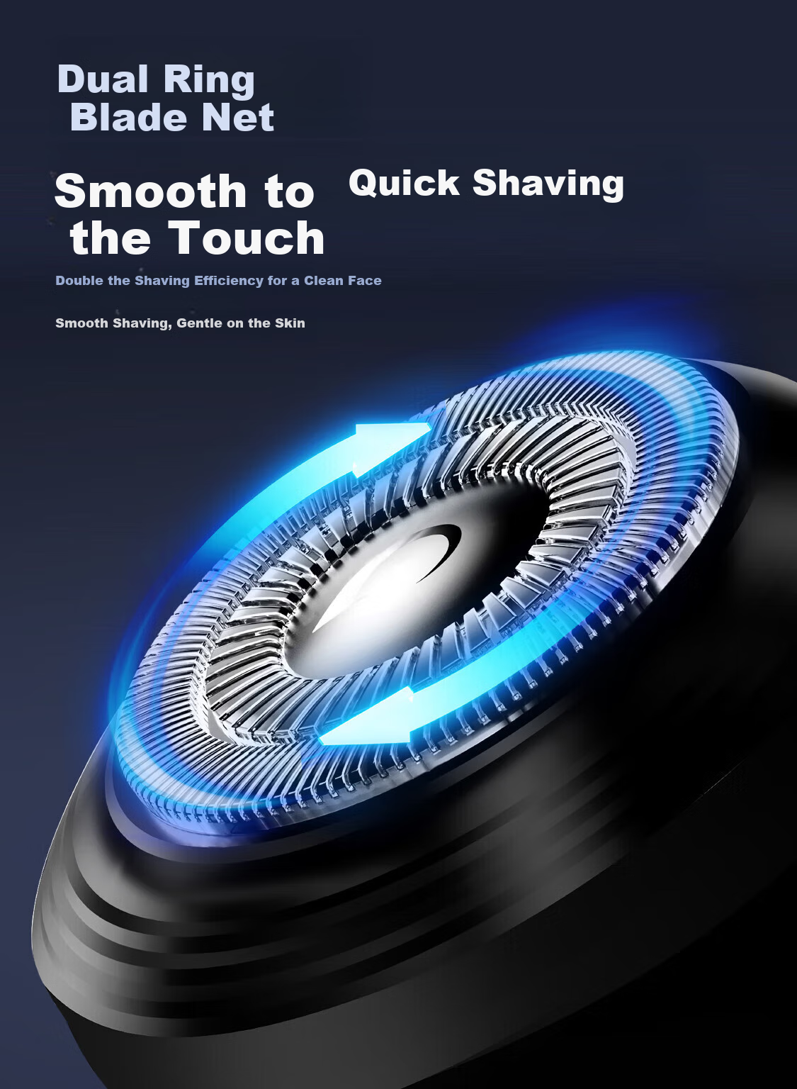 POVOS Electric Shaver with Smart Sensor, Full-Body Washable, Fast Charging Black King PQ9501 Holiday Gift for Boyfriend, Husband, Father 8