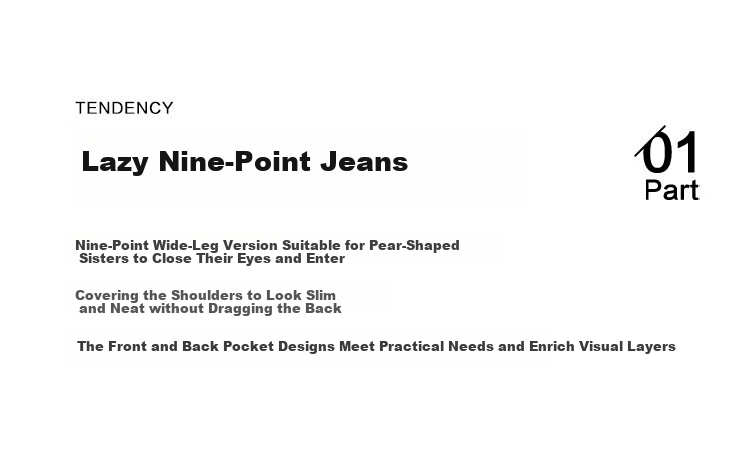 Dme [Casual Denim Jeans] Spring And Autumn Style, Slimming Pear-Shaped Elegant Fashionable Trendy Jeans for Wome 3