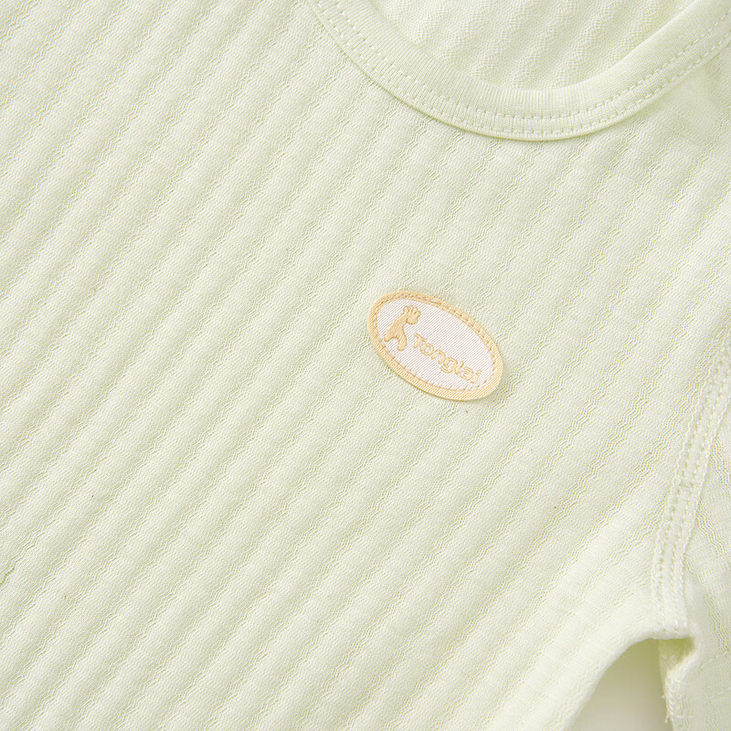 TONGTAI Baby Romper, Summer Pure Cotton Infant Onesie, Clothes, Bodysuit, Thin Sleepwear, Green, 90cm
