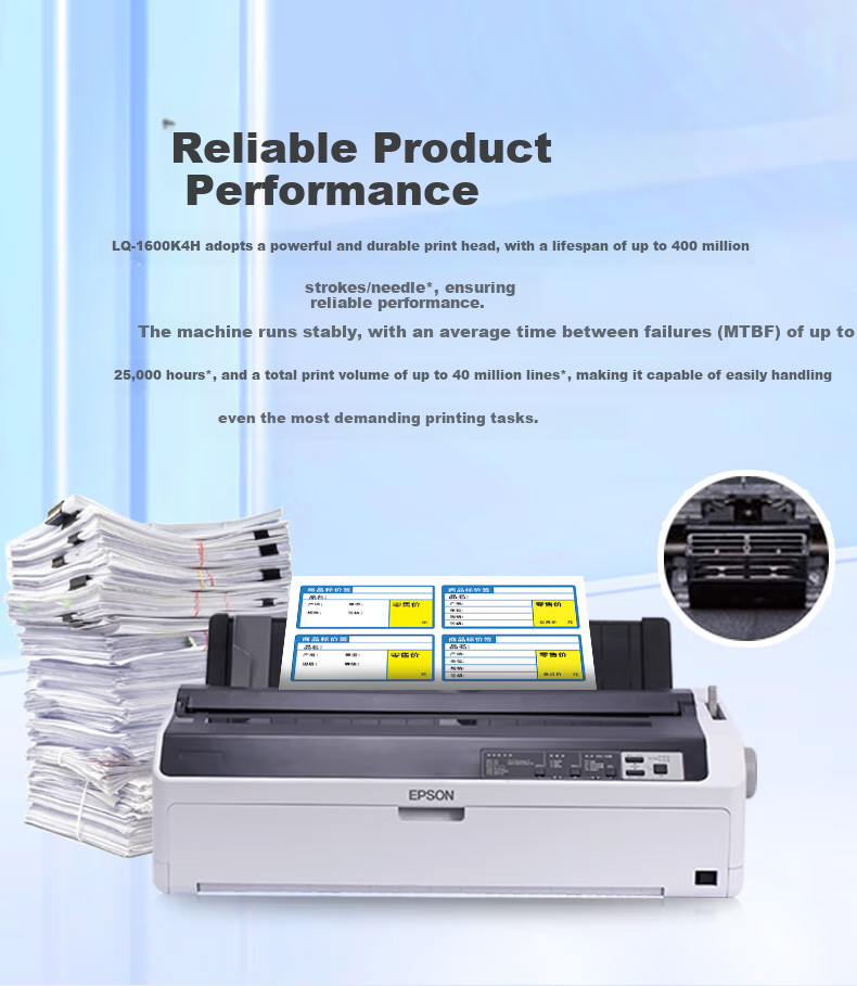 Epson LQ-1600KIVH Dot Matrix Printer (136-Column Cartridge), LQ-1600K4H Dot Matrix Printer (Enterprise Edition with 2-Year Warranty) 2