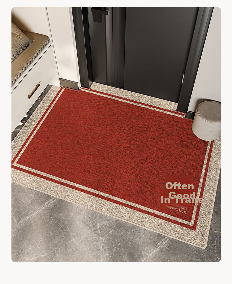 Shengwalunding Entrance Mat, Doorway Foot Mat, Red Carpet, High-End Safe Entry And Exit, Foyer, Cuttable, Non-Slip, 60*90cm 20