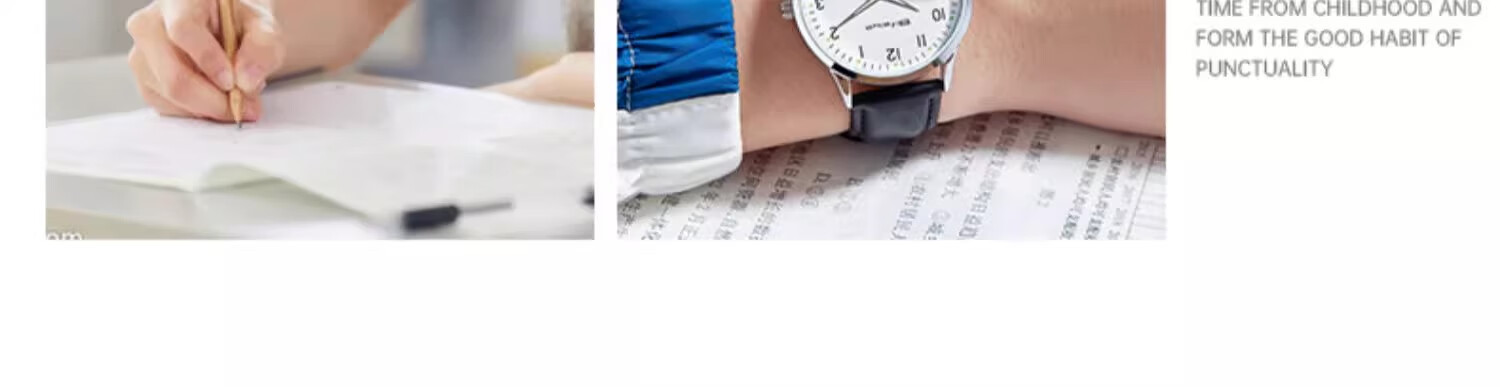 LOUIE JUELEN Watch Silent Mechanical Waterproof Quartz for Civil Service Exam, Graduate Entrance Exam, High School and College Students, Unisex Back to School 3