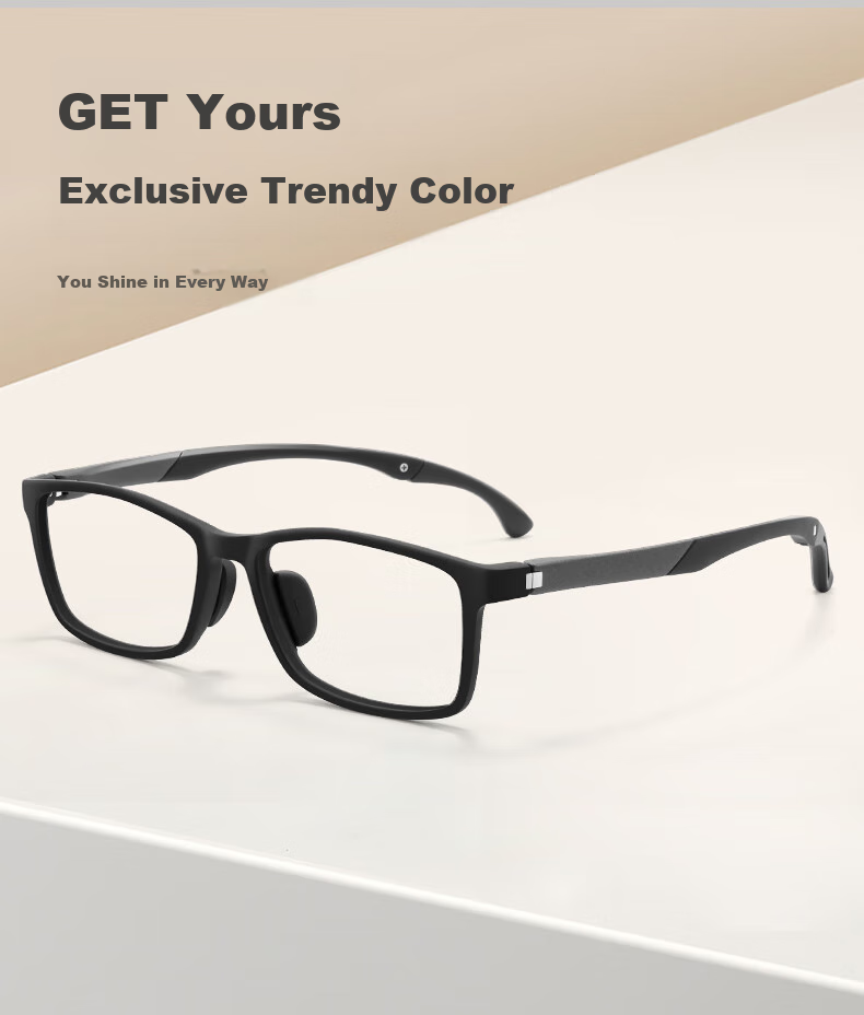Jingbang Myopia Sports Glasses for Men, Anti-Blue Light Photochromic, Imported Materials EMS Ultra-Light Customizable Eyeglass Frames 60057 5