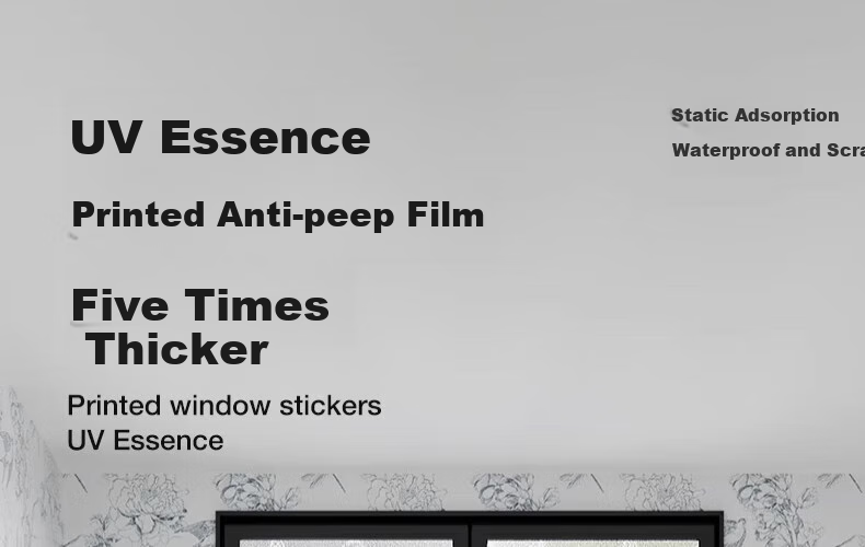 Zichen Window Static Cling Frosted Film, Light-Transmitting But Opaque Window Sticker, Glass Decal, Bathroom Privacy Film 1