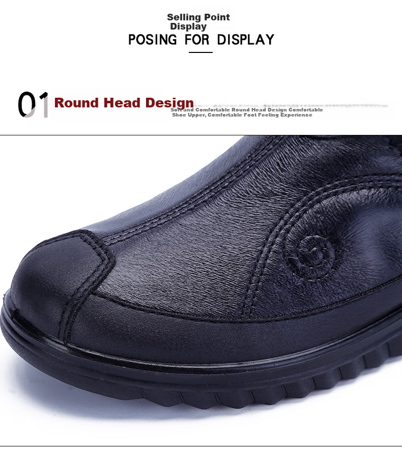 Ankang Old Beijing Cloth Shoes, Women's Shoes for Mothers, Soft Sole, Breathable, Soft Upper, Middle-Aged And Elderly, Lightweight Casual Round Toe Shoes for Seniors AK77701, Black, Size 41 5