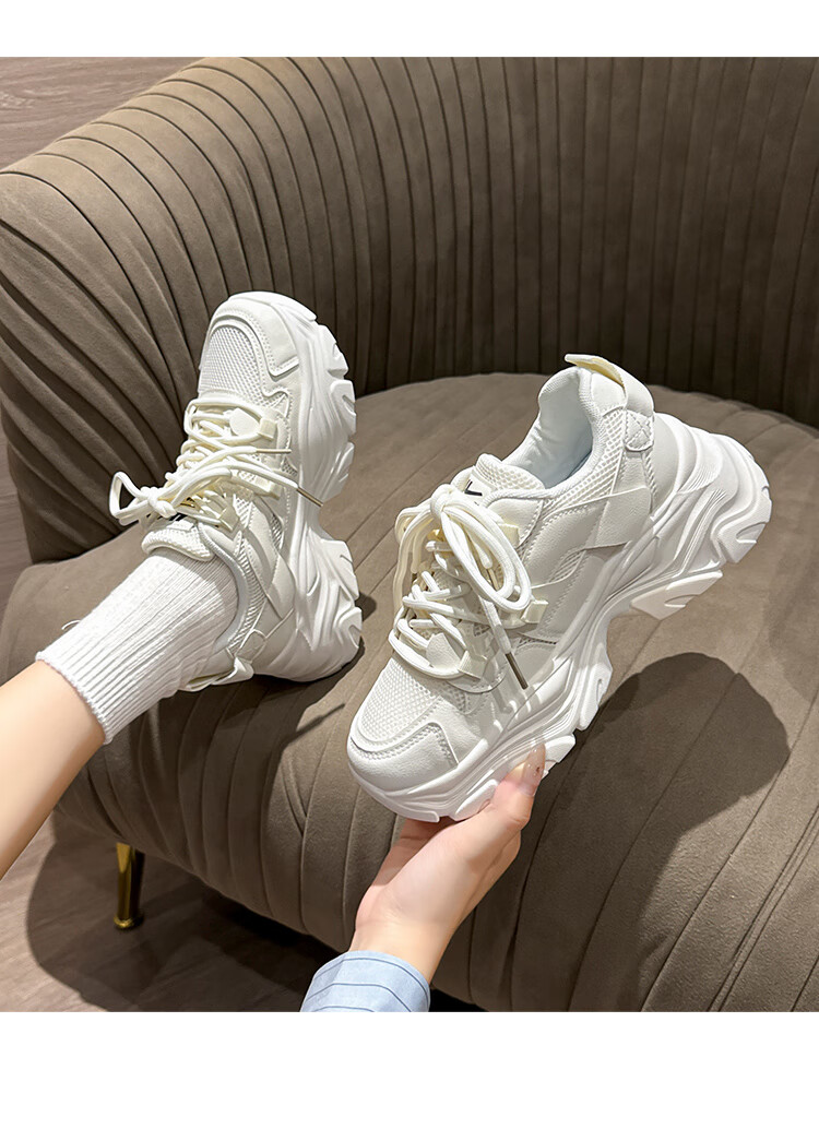 Warrior Official Women's Shoes 2026 New Summer Height Increasing Comfortable Shoes for Women Pink 36 (230mm) 11