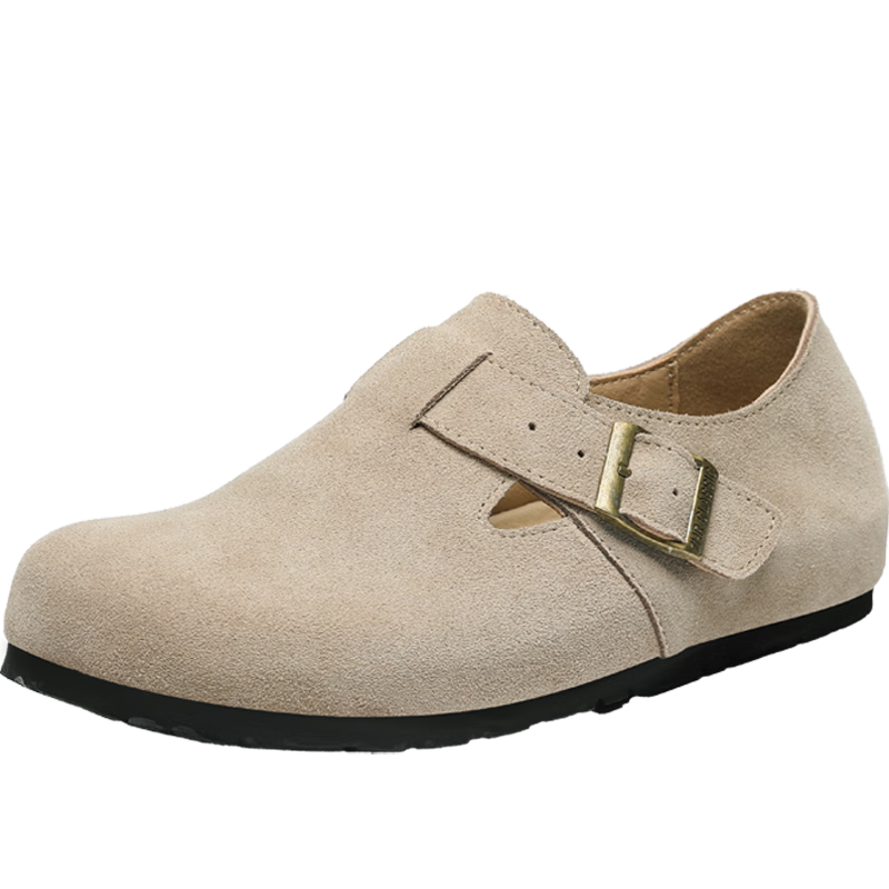 ZHR Bokeng Women's Retro Slip-On Shoes, Height-Increasing, Lightweight Breathable Casual Shoes, JQ07, Sand Color, Size 36