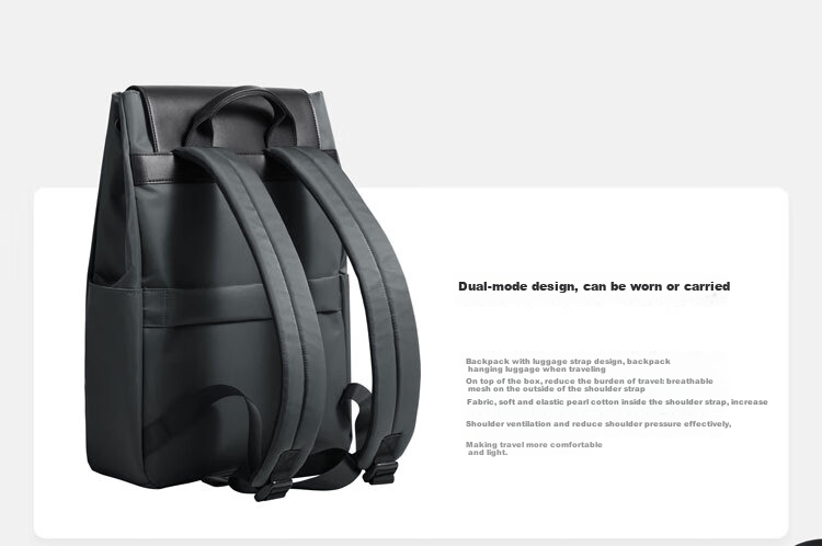 HONOR Fashion Backpack, Laptop Bag, Computer Bag, Travel Backpack, Outdoor Backpack, School Bag for Middle School, High School And College Students, Business, Simple Design, Large Capacity 3