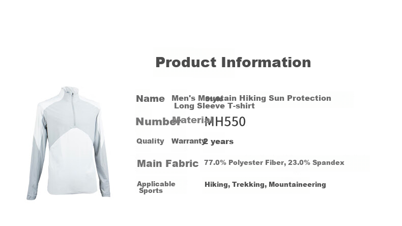 DECATHLON Quick-Dry Long Sleeve T-Shirt, Moisture-Wicking, Fast-Drying, Navy Blue - Men's S - 4313138 5