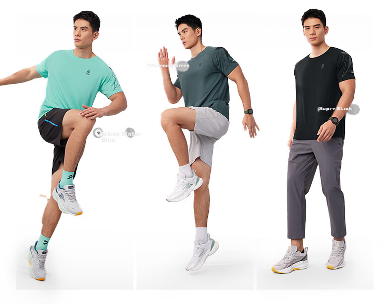 361° Men's Short-Sleeve T-Shirt, Summer Quick-Dry, Loose-Fitting Athletic Running Fitness Casual Top, Half Sleeve, 652524101-2 7