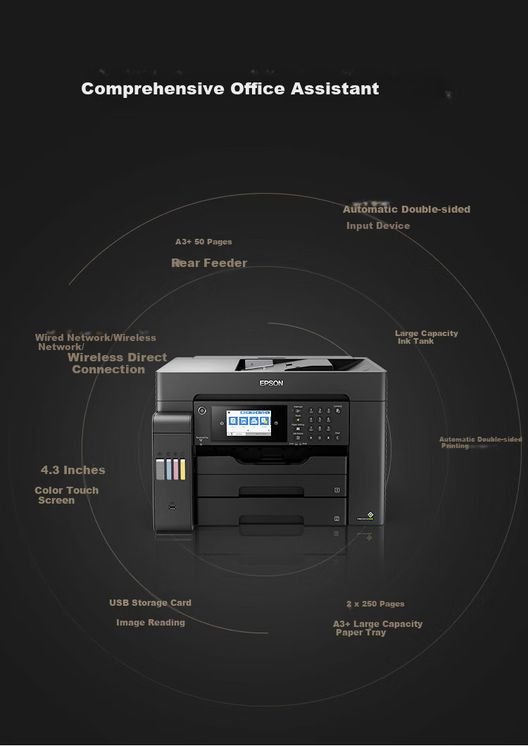 Epson L15158 A3+ Color Ink Tank Digital Multifunction Machine Wired/wireless WIFI (Print, Copy, Scan, Fax) 9