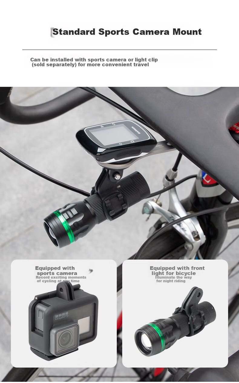 GUB Code Table Bracket, Titanium Alloy Road Bicycle Integrated Handlebar, Action Camera Mount, Bike Light Extension Stand, Ti701 7