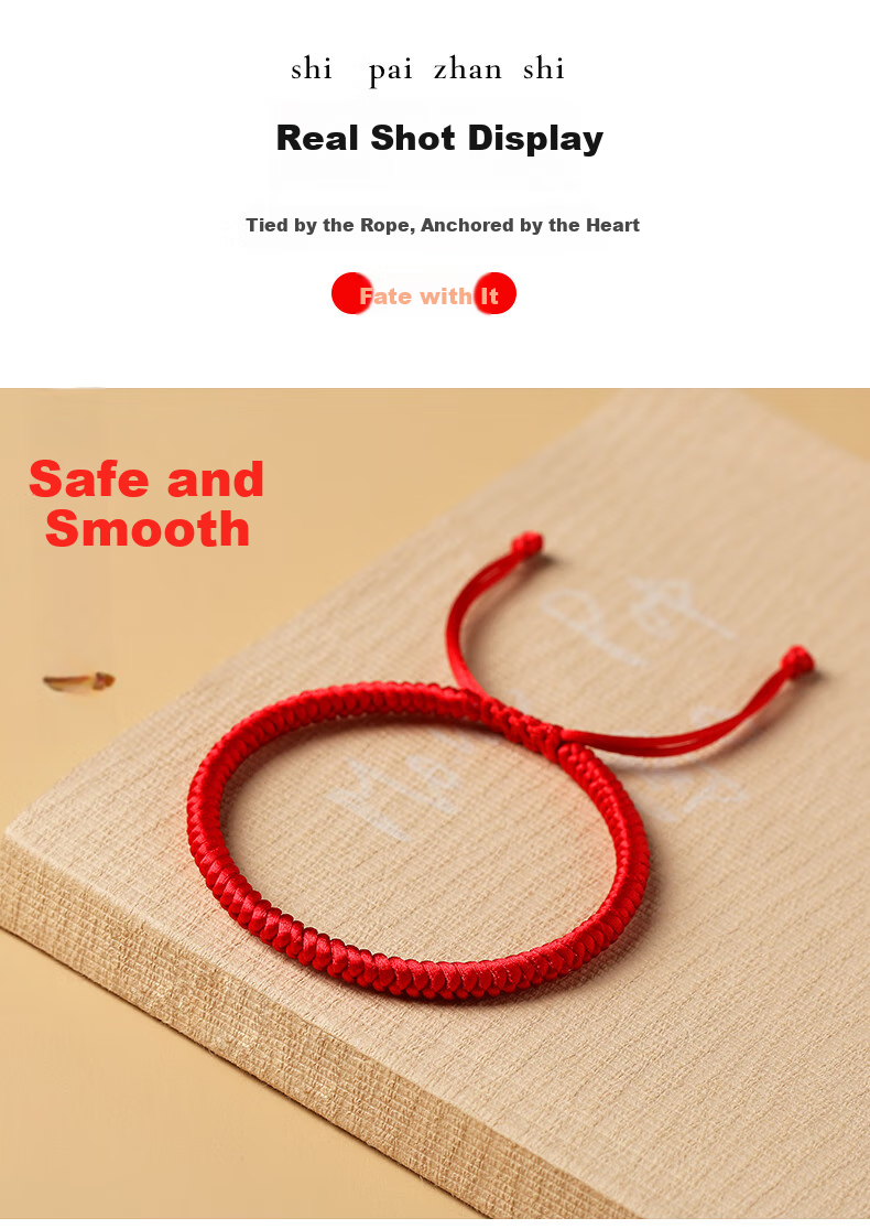 Jinshiling 2026 Year of The Horse Zodiac Bracelet, Red String Bracelet for Men And Women, Tai Shou Couple's Bracelet, Birthday Gift 7