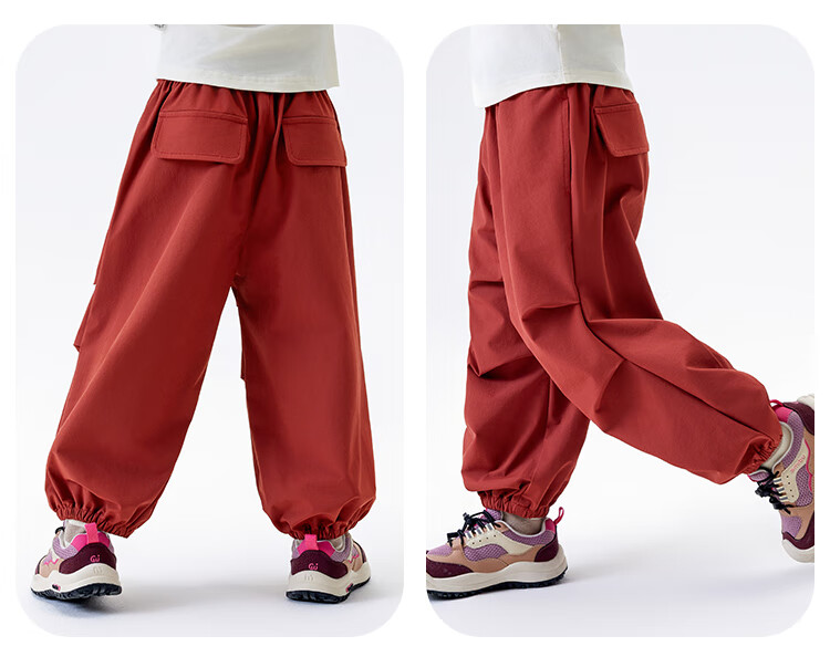 MQDMINI Children's Clothing, Boys And Girls Casual Pants, Kids' Sports Trousers, Simple Paratrooper Pants 18