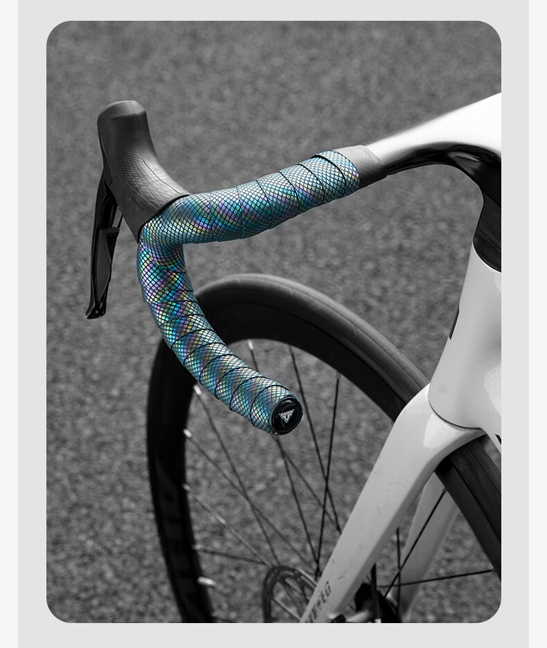 Captain Tas Bicycle Handlebar Tape Shock-Absorbing Non-Slip Road Bike Handlebar Wrap Wear-Resistant Thickened Cycling Equipment Dragon Scale 4