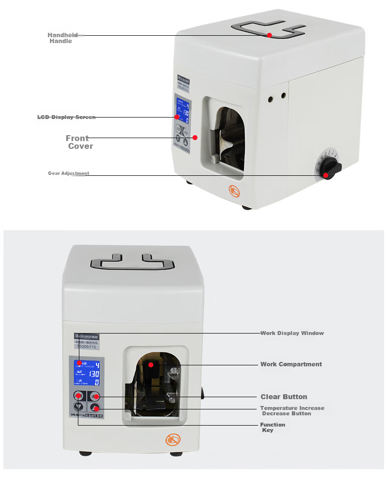 Weirong MS-8011A Intelligent Fully Automatic Bank Currency Strapping Machine Electric Banknote Bundling Machine 6