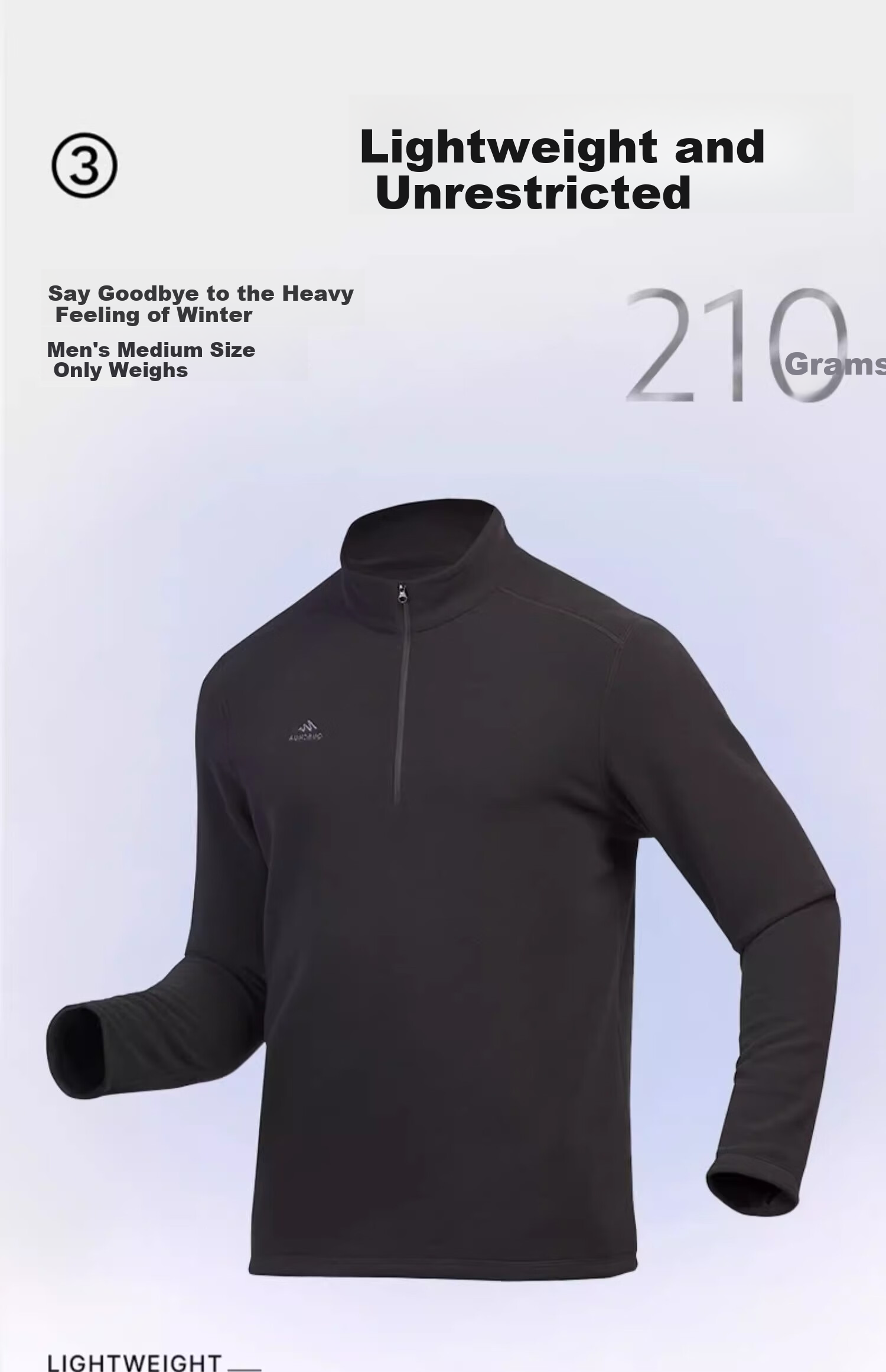 DECATHLON Thermal Fleece Jacket, Outdoor Fleece Vest, Men's Loose-Fitting Pullover, Fleece Inner Liner for Outdoor Jacket - 4100964 5