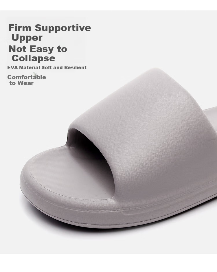 GUOLUOFEI Summer Home Slippers, Indoor Non-Slip Shower EVA Casual Outdoor Shoes for Men And Women, Wearable Outside, Navy Blue, Size 40-41 7