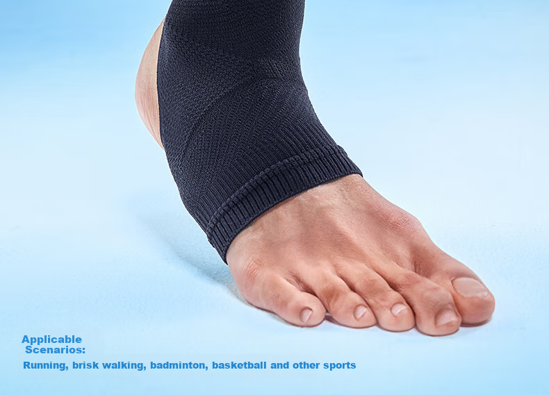 LP 1308CK Sports Ankle Brace, Outdoor Sports Warm Lightweight Breathable Ankle Joint Protector, Black, Two-Pack, Size L 2
