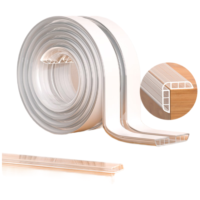 Aibaoshi Children's Anti-Collision Strip, Transparent Hollow Anti-Bump Pad, Cushioning Soft Edge Strip, Baby Safety Desk Sticker, 4 Meters S310