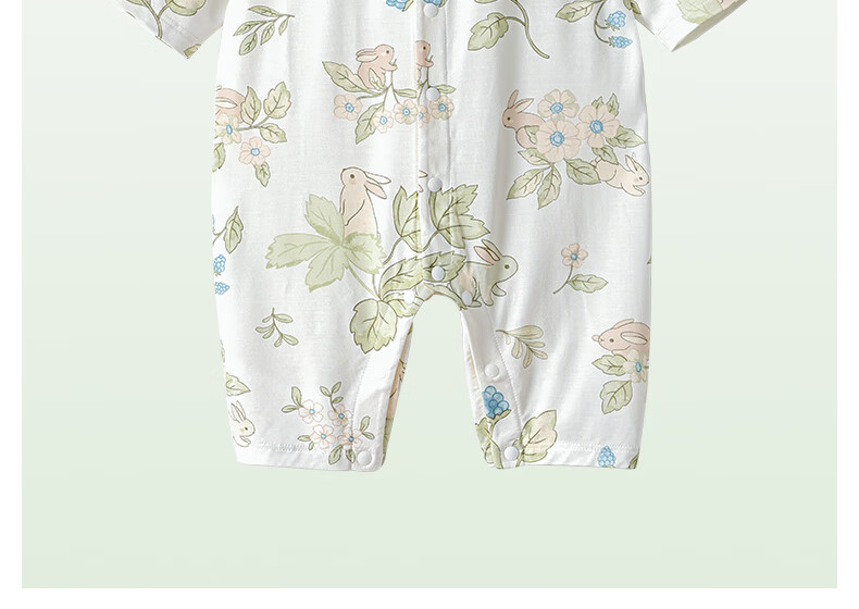 Beitaisi Baby Clothes, Summer Thin Romper, Three-Quarter Sleeve Air Conditioning Suit, Infant Bodysuit, Newborn Onesie 23